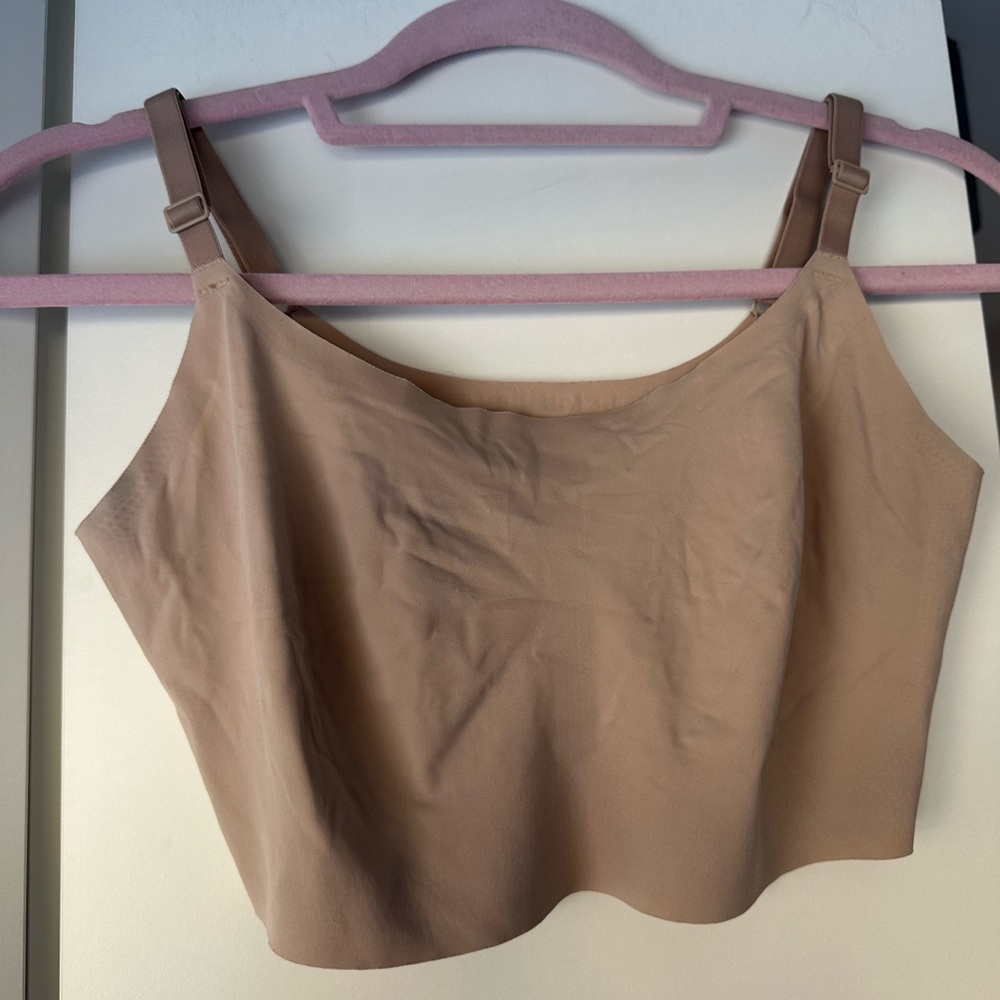 🤎 True & Co Seamless Bralette Bundle 2 Tan Nude Size L Comfort
